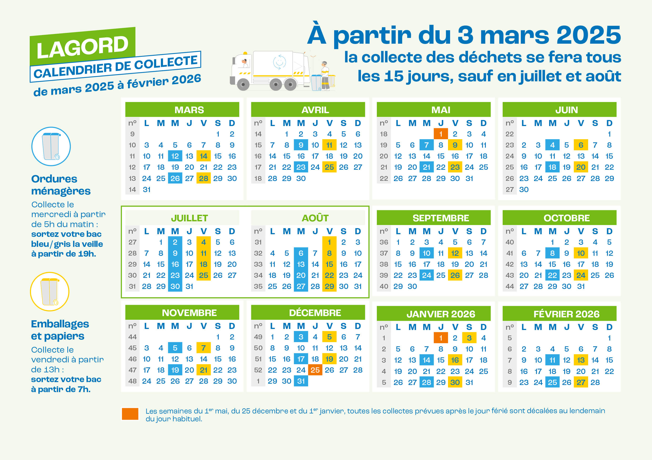 A5 Calendrier déchets Lagord 2025 2026 1