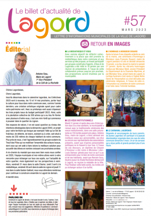 Billet d&#039;actualité n°57 (Mars 2023)