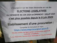 ÉLECTIONS LÉGISLATIVES