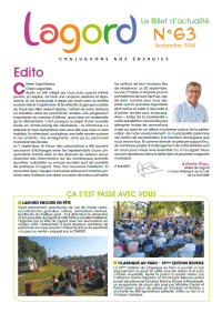 Billet d'actualité n°63 - Septembre 2024