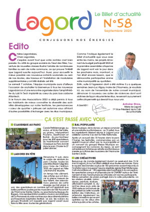 Billet d&#039;actualité n°58 - Septembre 2023
