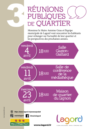 REUNIONS PUBLIQUES